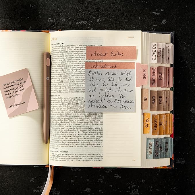 DiverseBee Pastel Sticky Notes Set, Cute Sticky Notes, Aesthetic Self-Stick Note Pads, Sticky Tabs, Page Flags, Planner Accessories, Journaling Office School Bible Study Supplies (Fern)