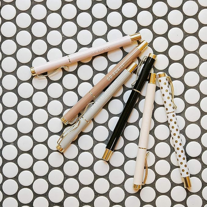 Sweet Water Decor You Got This Metal Pen Set - Inspirational Gifts for Women - Medium Ballpoint Pens with Black Ink - Motivational Office Accessories and Desk Decor - New Job and Graduation Gifts