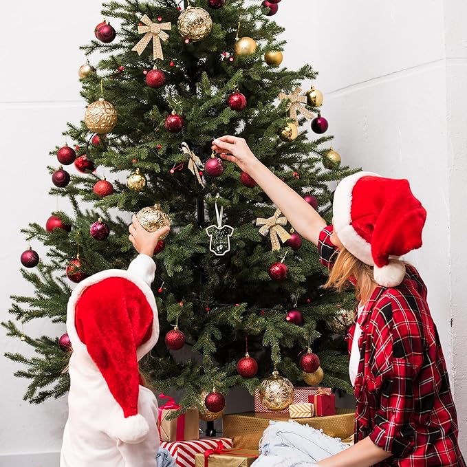 Baby Girl First Christmas Ornament - Baby Girl First Christmas Ornaments - 2 Layer Acrylic Ornament