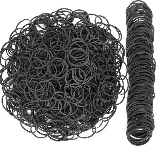 Rubber Bands Size #10 Black 760pcs Elastic Rubber Band size10 1inch Small Rubber Bands for Office Supplies Home