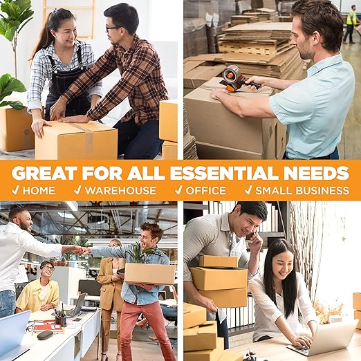 Tape King® Clear Packing Tape - 60 Yards Per Roll (12 Rolls) - 1.88 Inch Wide Stronger & Thicker 2.7mil, Heavy Duty Adhesive Industrial Depot Tape for Moving Packaging Shipping, Office & Storage