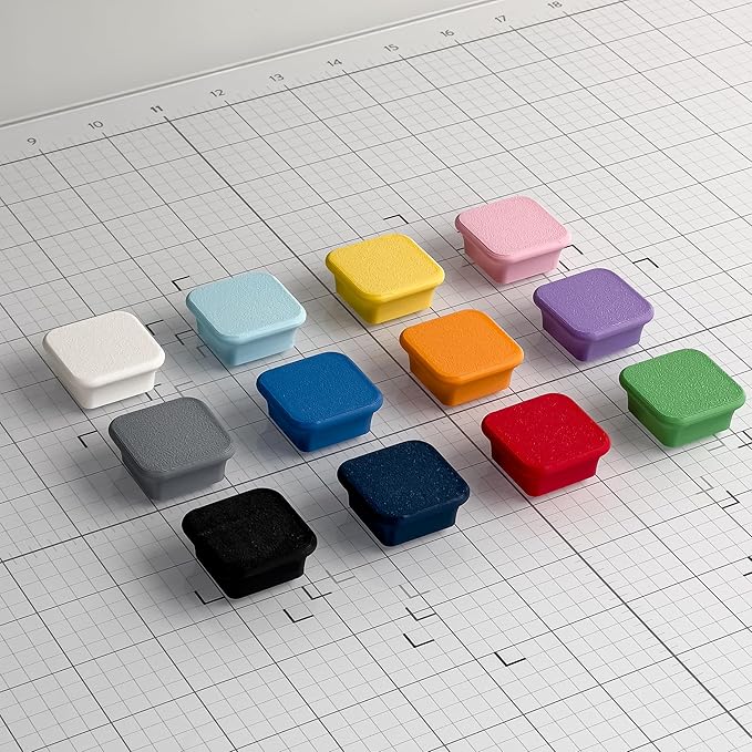 Glassboard Studio MiniBar Magnet - Strong Neodymium Rare Earth Magnets for Fridge, Whiteboard, Locker & Magnetic Glassboards - Crafting & Office Use - Strong Fridge Magnets (Periwinkle Purple, 2)