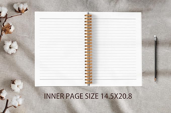 VNWEK Bible Scripture 2 Corinthians 5:7 for Me Walk by Faith not by Sight Watercolor Floral Spiral Notebook Journal 5.5 x 8.3 inches,Christian Lined Hardcover Spiral Notebook,Christian Gifts