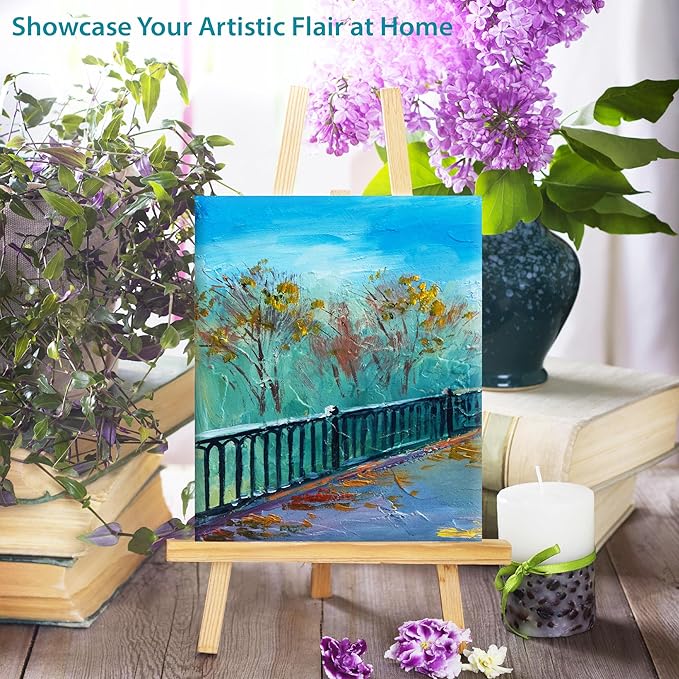 KEFF Canvas Boards for Painting - 4x6 6-Pack Bulk Canvas Panels, 100% Cotton Triple Primed Small Canvases for Painting Supplies, Acrylic, Oil, Watercolor & Tempera