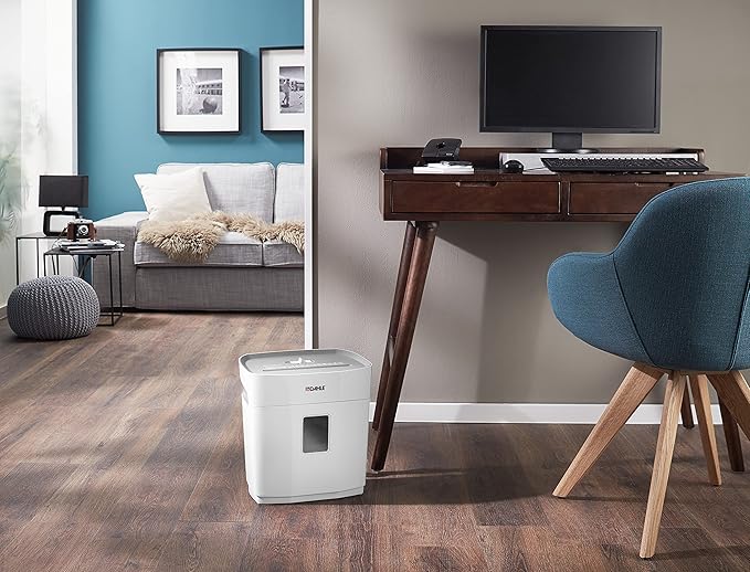 Dahle PaperSAFE PS 140 Paper Shredder, Oil Free, Jam Protection, Security Level P-4, 10 Sheet Max, Shreds Staples, Paper Clips & Credit Cards