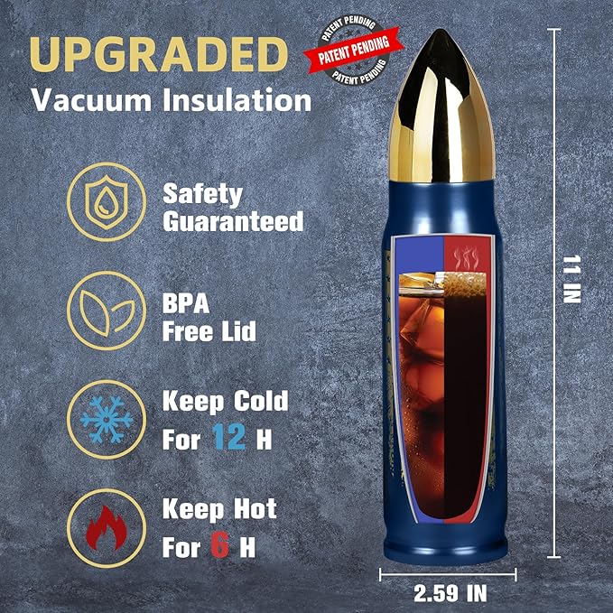 White Elephant Gift for Adults Funny - 17 oz Blue Tumbler Presents - Stocking Stuffers for Adults Mens Gifts Ideas - Gifts for Dad Who Have Everything - Dad Gift Christmas - Stocking Stuffers 2025