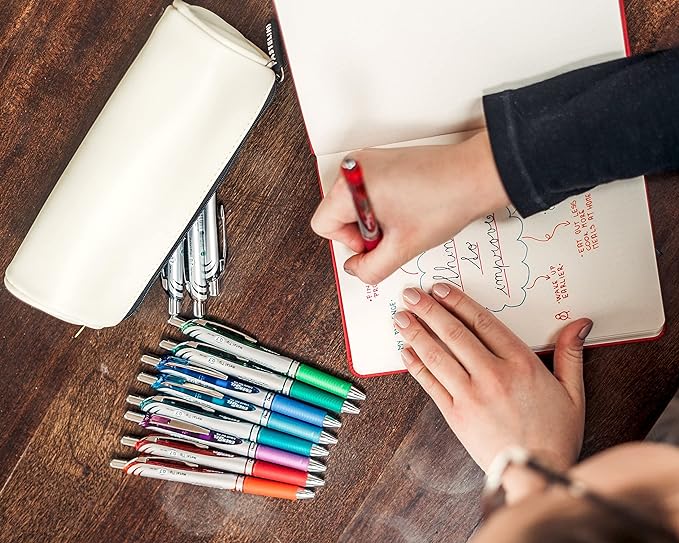 Pentel EnerGel RTX Gel Pens, Assorted Ink