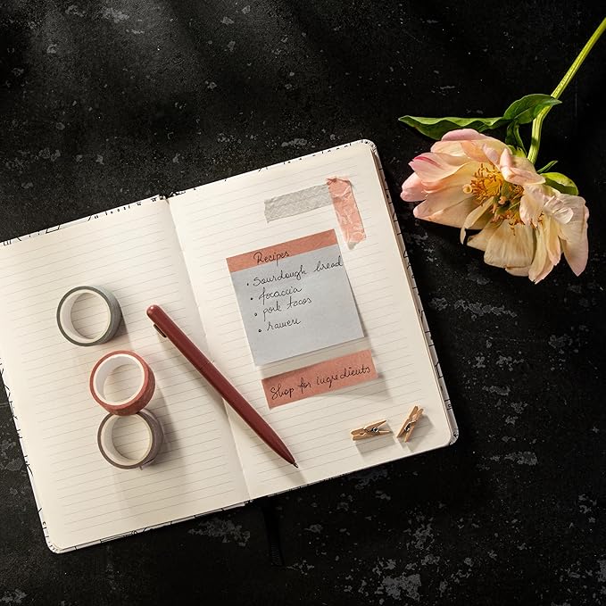 DiverseBee Pastel Sticky Notes Set, Cute Sticky Notes, Aesthetic Self-Stick Note Pads, Sticky Tabs, Page Flags, Planner Accessories, Journaling Office School Bible Study Supplies (Fern)