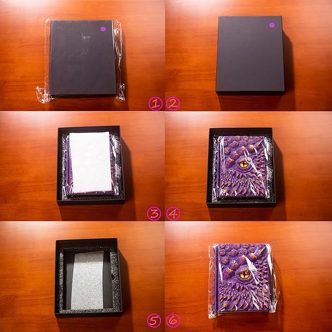 3D Dragon Eye Embossed Journal,Resin Engraving Notebook,Dnd notebook for Dragon Lovers ，Blank Paper,Hardcover Travel Notepad for Writing,Sketchbook,Collection,Gift,Decoration A4 and A5 Size