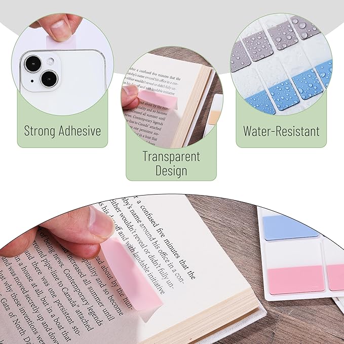 Mr. Pen- Sticky Index Tabs, 360 Pcs, Colorful Sticky Tabs for Notebooks, Page Markers, Page Tabs for Binders, Page Tabs Sticky Tabs for Books, Notebook Tabs, Book Sticky Tabs for Notebooks