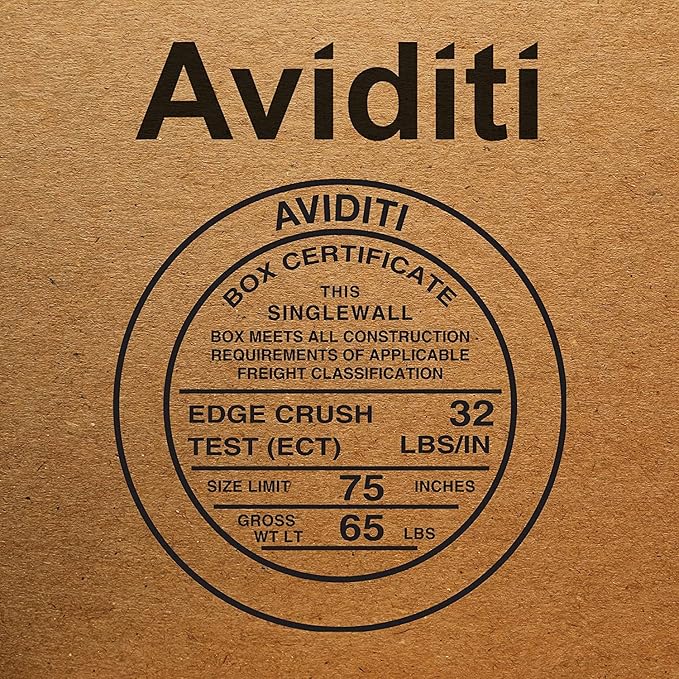 AVIDITI Shipping Boxes 12"L x 8"W x 6"H, 25-Pack | Small to Medium Corrugated Cardboard Box for Shoes, Moving, Mailing, Packing and Storage 12x8x6