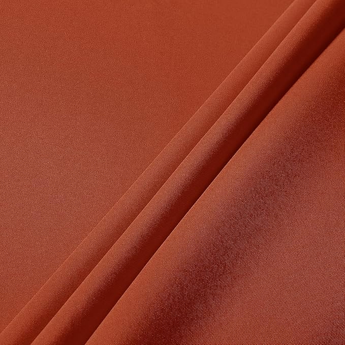 sancua Fall Tablecloth Rectangle - 60 x 84 Inch Burnt Orange - Stain and Wrinkle Resistant Polyester Fabric Table Cloth, Thanksgiving Table Cover for Dining Buffet Parties, Rust, Pumpkin Orange