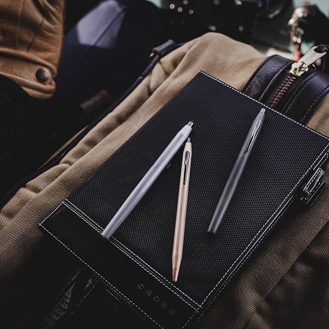 Cross Classic Century Refillable Ballpoint Pen Presented in a Luxury Gift Box - Medium Point, Black Ink, Brushed Black