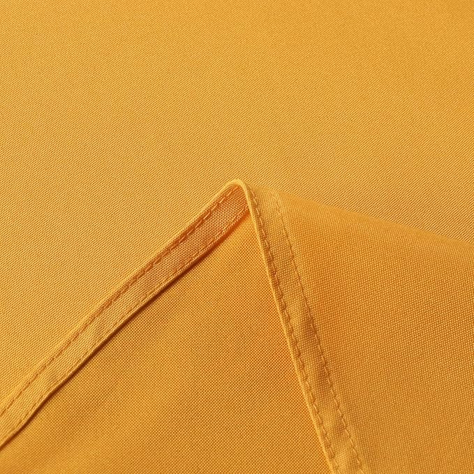 sancua Rectangle Tablecloth - 60 x 120 Inch - Stain and Wrinkle Resistant Washable Polyester Table Cloth, Decorative Fabric Table Cover for Dining Tables, Buffet Parties and Camping, Gold