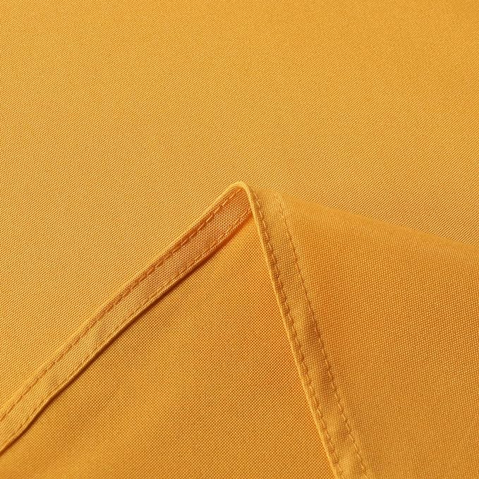 sancua Rectangle Tablecloth - 70 x 90 Inch - Stain and Wrinkle Resistant Washable Polyester Table Cloth, Decorative Fabric Table Cover for Dining Tables, Buffet Parties and Camping, Gold