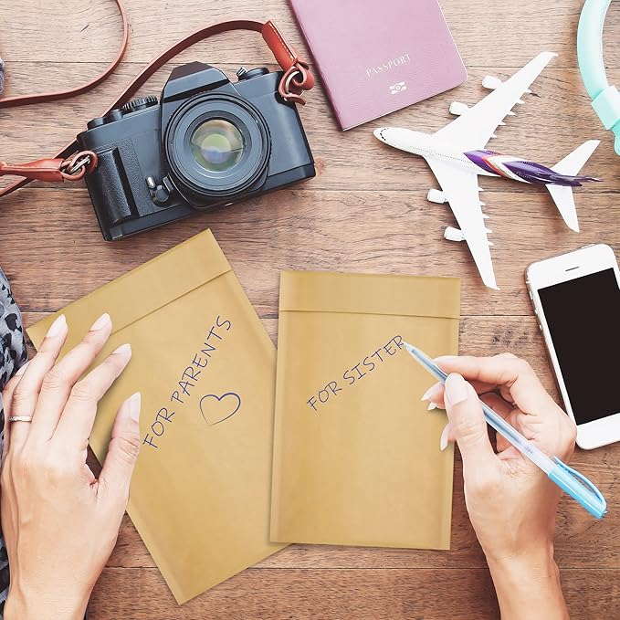 ABC PACK & SUPPLY Brown Kraft Bubble Mailer Envelopes, 4 x 7 Inches. 500 Pack Mail Padded Envelopes Self Seal. Kraft Bubble Mailers. Tear-Resistant Mailing Envelope Padded. Sturdy Paper Mailer