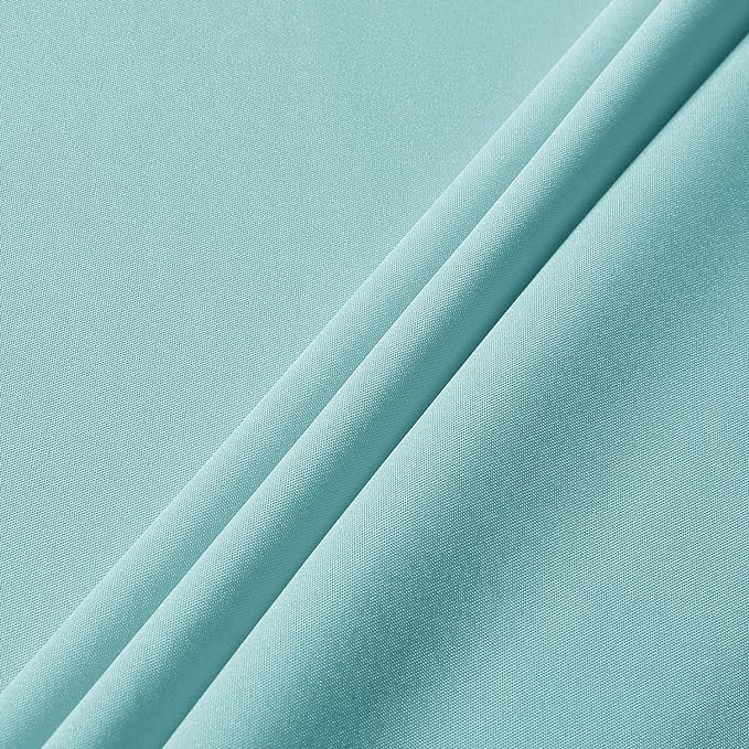 sancua Rectangle Tablecloth - 60 x 120 Inch - Stain and Wrinkle Resistant Washable Polyester Table Cloth, Decorative Fabric Table Cover for Dining Tables, Buffet Parties and Camping, Turquoise