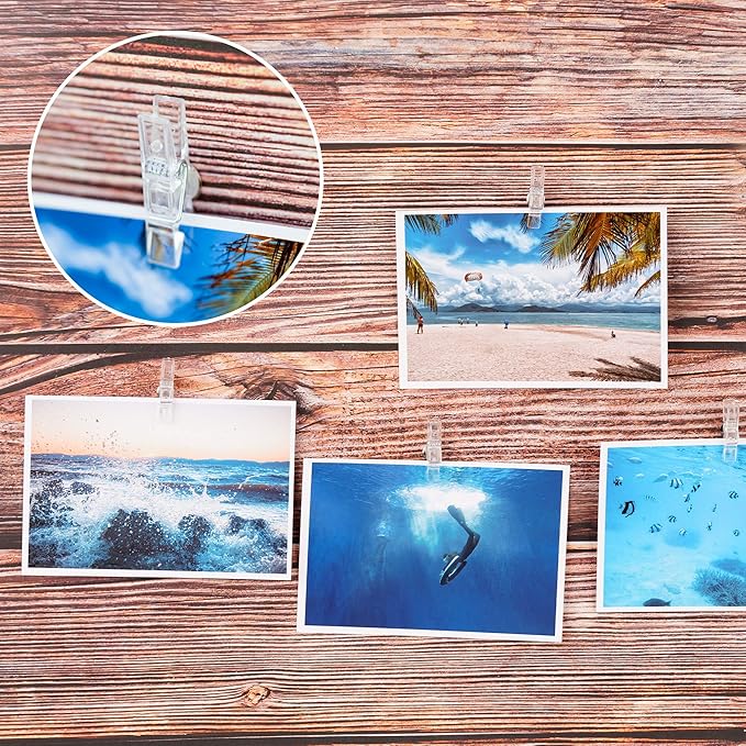 60 Pcs Push Pin Clips Decorative Push Pins with Clips Bulletin Board Clips Cork Board Pushpins Clear Craft Paper Clips Pushpins Thumb Tacks for Arts Cubicle Panel Wall Fabric Panels Offices Projects