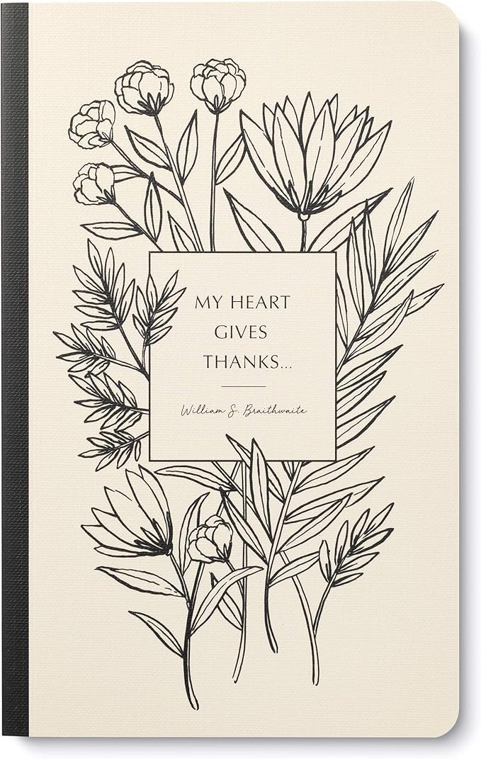 Compendium Softcover Journal - My heart gives thanks… – A Write Now Journal with 128 Lined Pages, 5″W x 8″H