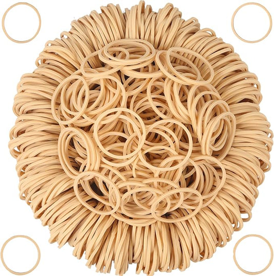 Rubber Bands Size #10 Beige 600 pcs Elastic Rubber Bands for Office Supplies money Trapped flowers