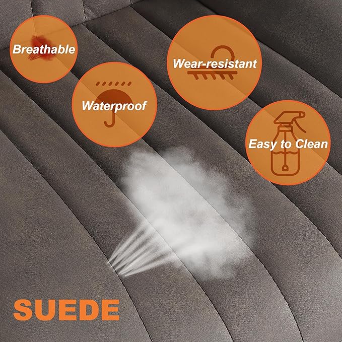 Bar Stools Set of 2, Swivel Counter Height Barstools with Back, Adjustable Faux PU Leather Bar Chairs, Modern Armless Kitchen Island Stool, Brown