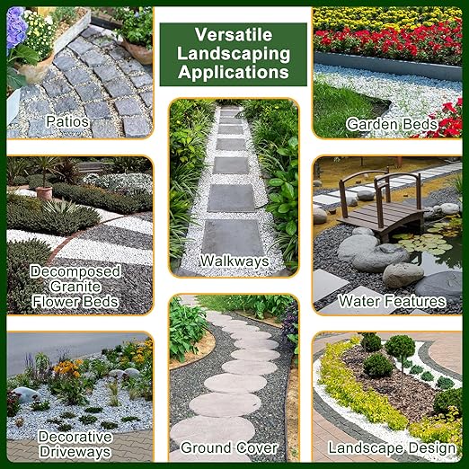 Teexpert 2 Gallon Rock Glue for Landscaping – Strong Pea Gravel Binder & Stone Adhesive for Walkways, Yards, Patios, and Driveways