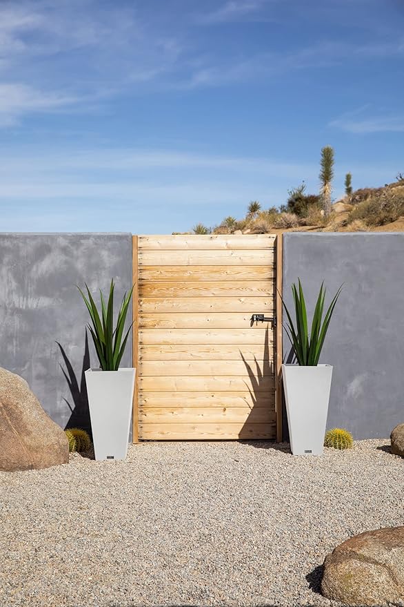 Veradek V-Resin Indoor/Outdoor Taper Planter (26 inch, White)