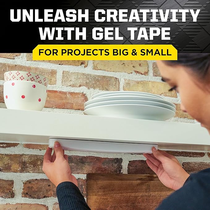 Scotch-Mount Multipurpose Gel Tape, 30 mm x 3 m (1.18 in x 118 in), 3 Pack