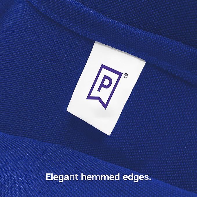 Gee Di Moda Rectangle Tablecloth - 90 x 156 Inch Royal Blue Table Cloth for 8 Foot Table with Floor-Length Drop - Heavy Duty Washable Fabric - 8 Ft Buffet Table, Holiday Party, Wedding & Baby Shower