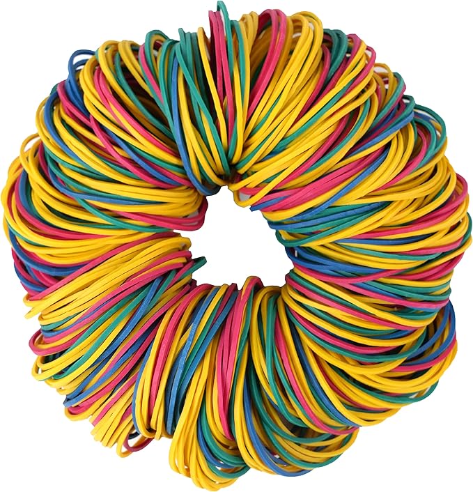 Rubber Bands Size #16 multicolour Elastic Rubber Band small 600 Pcs size16 rubber bands office supplies home Package Household