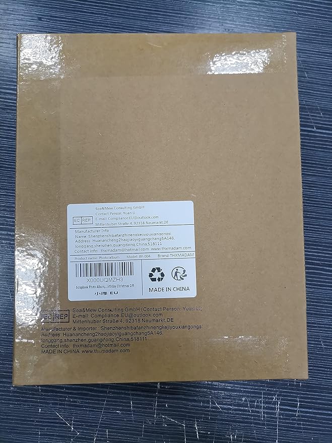 ThxMadam Green Scrapbook Leather Photo Album Vintage Wedding Guest Book Memory Book with 60 Black Pages Present for Valentines Anniversary Mother’s Day Birthday Gift for Teacher Student Kids Friend