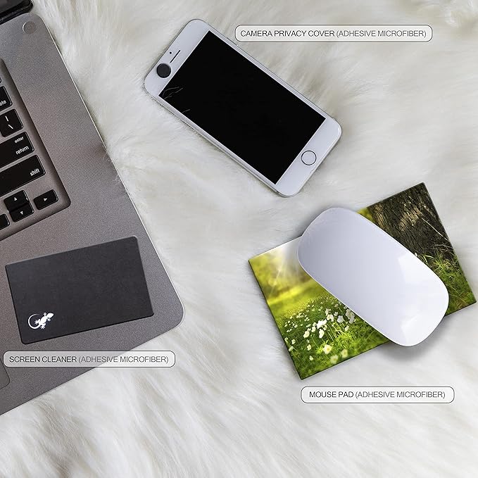 Adhesive Mouse Pad - Peel and Sticks to Any Surface - Travel Mouse Pad, Sticky for Any Surface - Excellent Tracking - Sunny Meadow