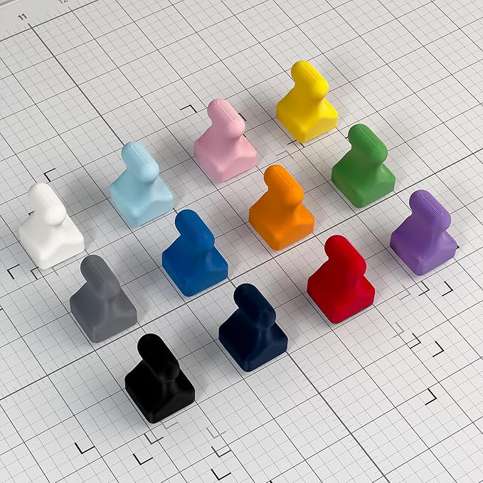 Glassboard Studio MiniPawn Magnet - Strong Neodymium Rare Earth Magnets for Fridge, Whiteboard, Locker & Magnetic Glassboards - Crafting & Office Use - Strong Fridge Magnets (Spring Green, 4)