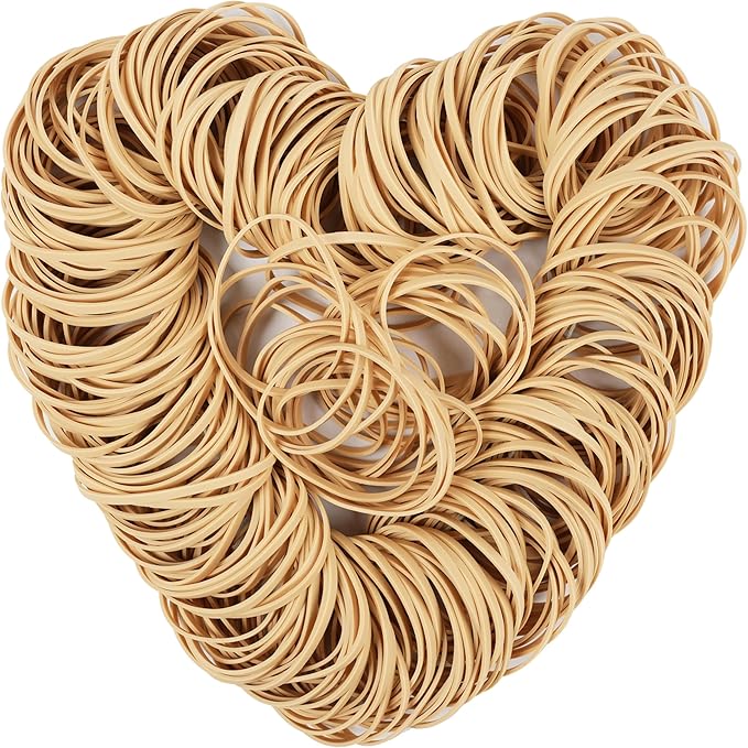 Rubber Bands Size#32 (3” x 1/8”) Elastics Band 220pcs Beige Rubber Bands for Office Supplies Home School