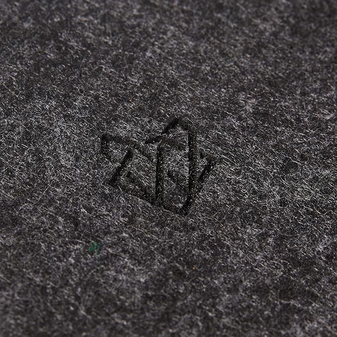 Premium Felt Drink Coasters | Square Dark Grey Set of 4 | 10 x 10cm | Absorbent & Non-Slip, Ideal for Home & Office Desks