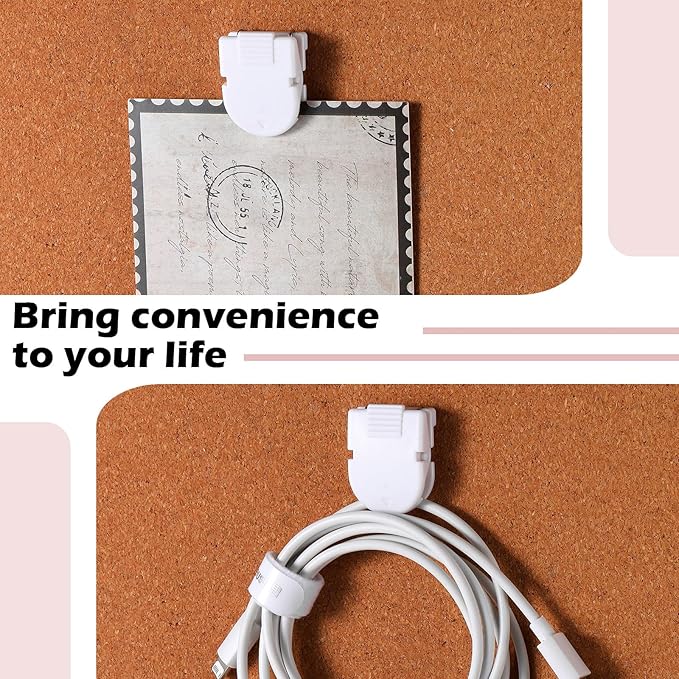 15 Pcs Cubicle Clips Fabric Panel Cubicle Accessories Fabric Partition Panel Wall Clip Office Photos Wall for Notes Memos Standard Size, 40-Sheet Capacity (White)