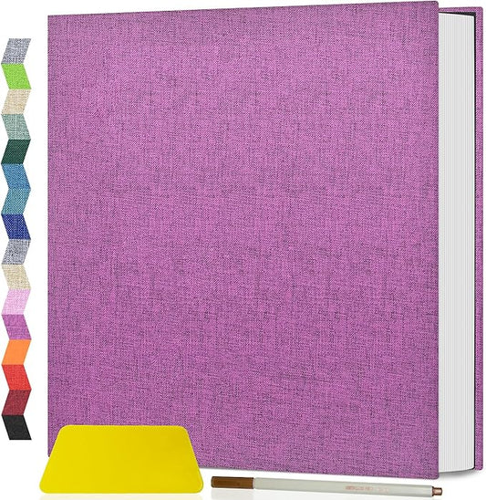 Popotop Photo Album Self Adhesive Scrapbook Album for 4x6 5x7 8x10 Pictures DIY Photo Book as Scrapbooking Supplies Kits, Birthday Gifts for Women Mom Wedding Baby Family Travel