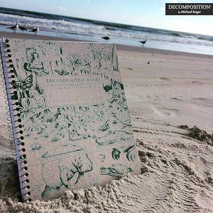 Decomposition 24-Pack Everglades College Ruled Spiral Notebooks – 9.75" x 7.5" Journal, 160 Lined Pages Each – 100% Recycled Paper – Bulk Notebooks for Schools, Offices & Institutions – Made in USA