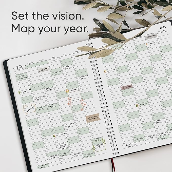 2026 Planner Weekly and Monthly – Hourly Appointment Book 2026 – Softcover, Twin-Wire Binding – Teacher Planner, Simple Design for Productivity – January 2026 to December 2026, 8.5 x 11