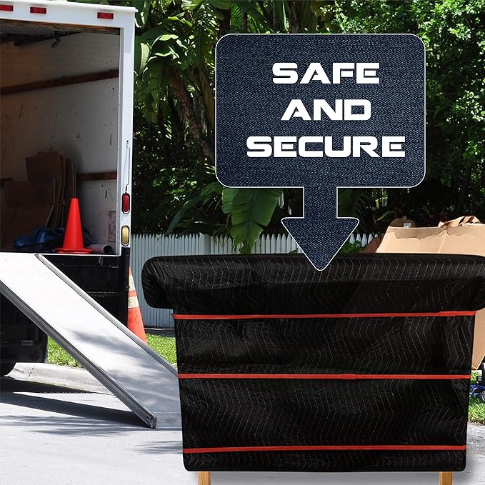 24 Pack Moving Blanket Rubber Bands - Heavy Duty Extra Large Packing Bands for Moving Blankets and Furniture - Variety of Sizes 26in, 30in & 42in - 24 Pack of Mover Bands - kitchentoolz