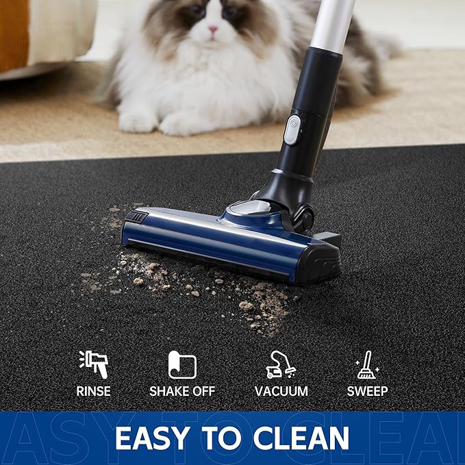 Sturdy Front Door Mat, 60" x 36" Heavy Duty Indoor Outdoor Doormat for Entryway, Fade Resistant, Waterproof Low Profile Entry Mat, Non Slip Welcome Mat for Outside Entrance, Patio, Home