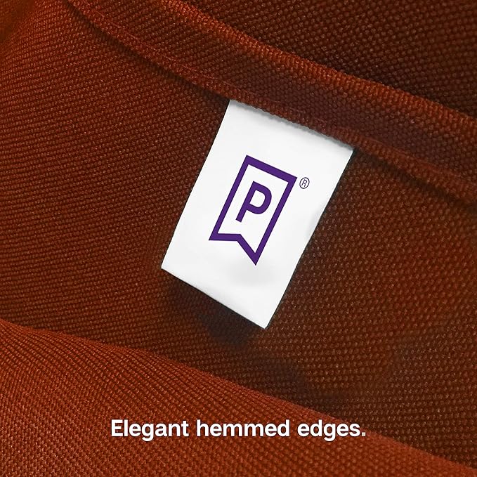 Gee Di Moda Rectangle Tablecloth - 60 x 84 Inch Burnt Orange, Polyester, Rectangular, Heavy Duty, Washable, Wrinkle Resistant, Ideal for 5 Ft Buffet Table, Holiday Party, Dinner, Wedding & Baby Shower