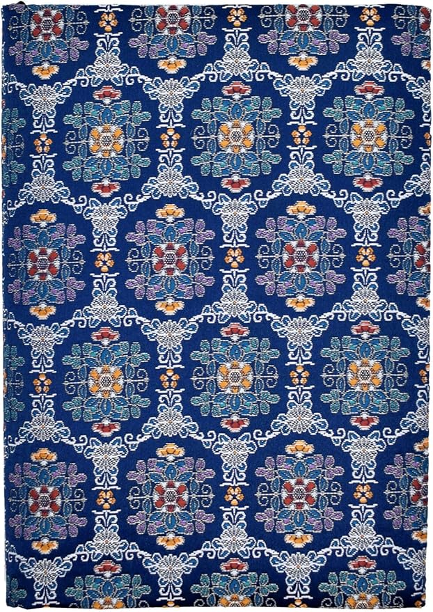 BLBMH Book Covers for Paperbacks Handmade Bookcover Fit for 5.5x8.5 inch Adjustable Fabric Softcover Protector for Women Book Lovers Gifts - Flower Blue B 8.5in