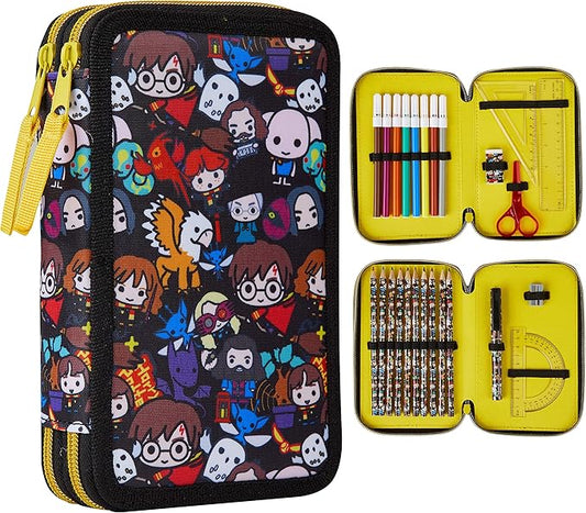 Harry Potter Pencil Case for Girls Boys, Stationery Set School Supplies, Wand Secret Light Pen
