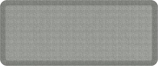 NewLife by GelPro Ergo-Foam Cushioned Anti-Fatigue Standing Kitchen Floor Mat, Padded Stain-Resistant, Waterproof, Non-Slip Comfort Padded Desk/Office Mat - 20" x 48", Tweed Grey Goose
