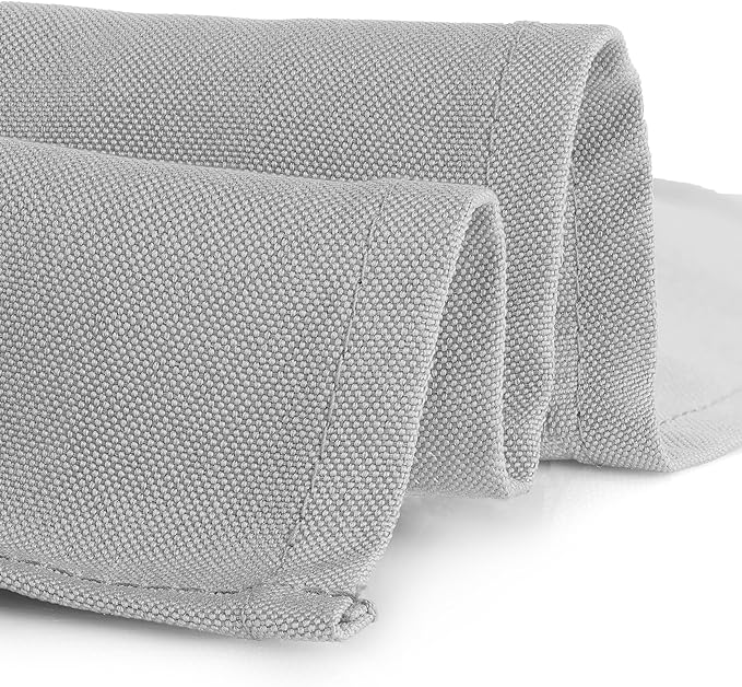 Gee Di Moda Rectangle Tablecloth - 60 x 102 Inch Silver Table Cloth for 6 Foot Rectangle Table - Heavy Duty Washable Fabric - for 6 Ft Buffet Table, Holiday Party, Dinner, Wedding & Baby Shower