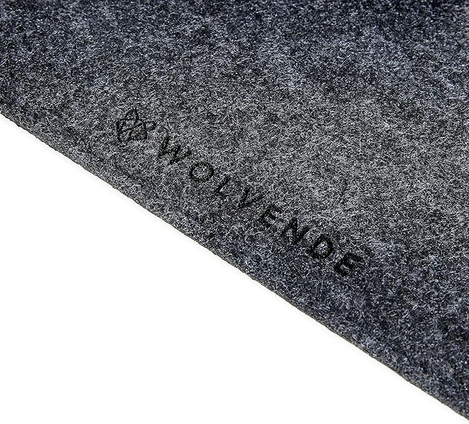 Premium Felt Desk Mat | Large 15.75" x 36" | Multifunctional Desk Pad for Home Office | Dark Gray