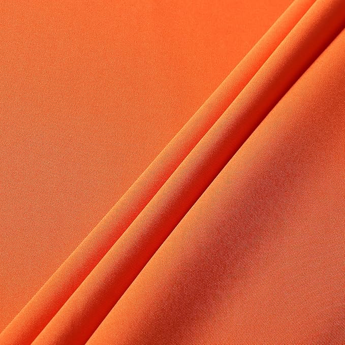 sancua Rectangle Tablecloth - 70 x 120 Inch - Stain and Wrinkle Resistant Washable Polyester Table Cloth, Decorative Fabric Table Cover for Dining Tables, Buffet Parties and Camping, Orange