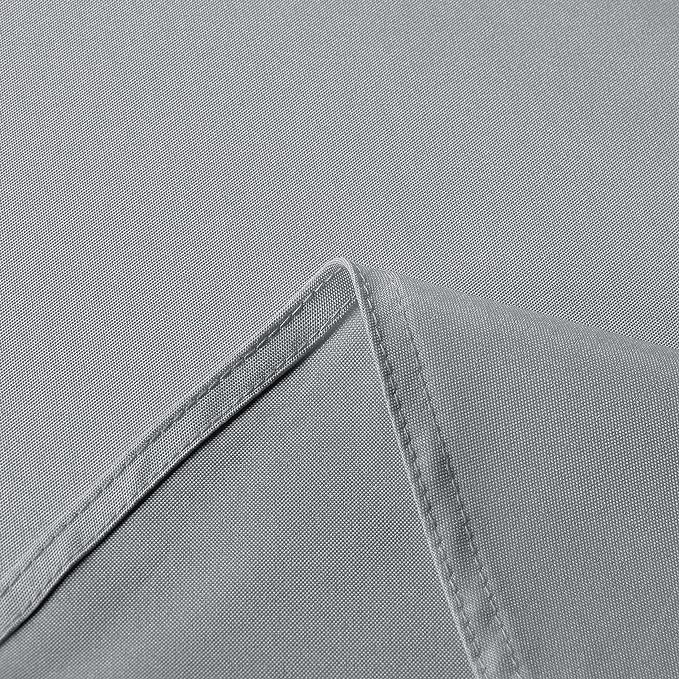 sancua Rectangle Tablecloth - 54 x 108 Inch - Stain and Wrinkle Resistant Washable Polyester Table Cloth, Decorative Fabric Table Cover for Dining Tables, Buffet Parties and Camping, Silver Grey