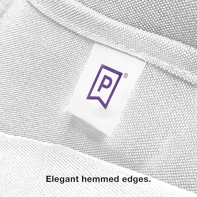 Gee Di Moda Rectangle Tablecloth - 60 x 84 Inch White Table Cloth for 5 Foot Rectangle Table - Heavy Duty Washable Fabric - for 5 Ft Buffet Table, Holiday Party, Dinner, Wedding & Baby Shower